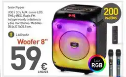 Mi Bricolaje Serie Pipper USB/SD/AUX Luces LED. TWS y REC. Radio FM oferta