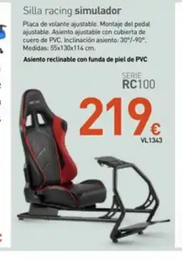 Mi Bricolaje Silla racing simulador oferta