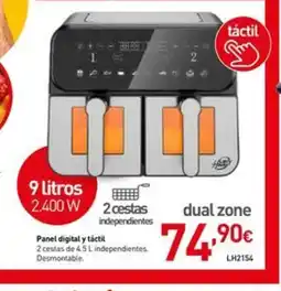 Mi Bricolaje Panel digital y táctil 2 cestas de 4.5 L independientes. Desmontable. oferta