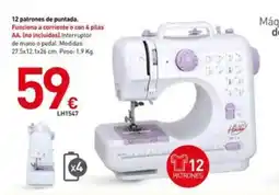 Mi Bricolaje 12 patrones de puntada. Funciona a corriente o con 4 pilas oferta