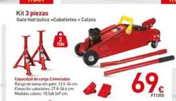 Mi Bricolaje Kit 3 piezas Gato hidráulico +Caballetes + Calzos oferta
