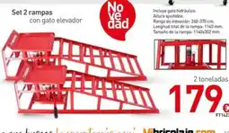 Mi Bricolaje Set 2 rampas con gato elevador oferta