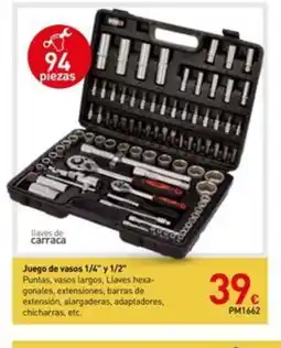 Mi Bricolaje Juego de vasos 1/4" y 1/2" oferta