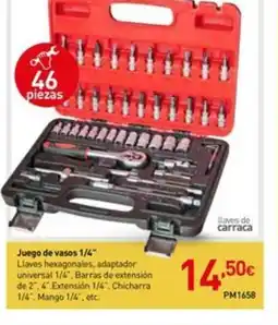 Mi Bricolaje Juego de vasos 1/4" oferta