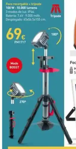 Mi Bricolaje Foco recargable tripode oferta