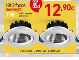 Mi Bricolaje Kit 2 focos downlight 7W oferta