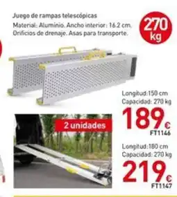 Mi Bricolaje Juego de rampas telescópicas oferta