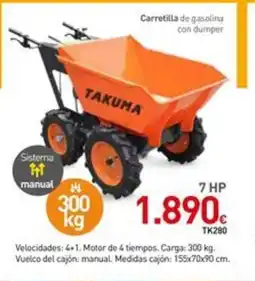 Mi Bricolaje Carretilla de gasolina con dumper oferta