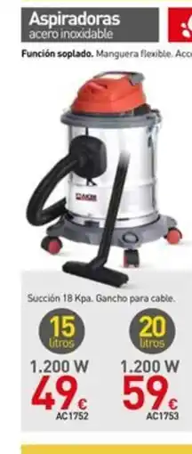 Mi Bricolaje Aspiradoras acero inoxidable oferta