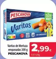 Spar La Palma Pescanova - varitas de merluza empanadas oferta