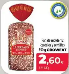 Spar La Palma Oroweat - pan de molde 12 cereales y semillas oferta