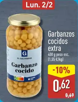 ALDI Garbanzos cocidos extra oferta