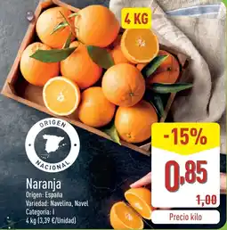 ALDI Naranja oferta