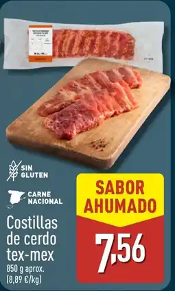 ALDI Costillas de cerdo tex-mex oferta