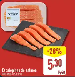 ALDI Escalopines de salmon oferta