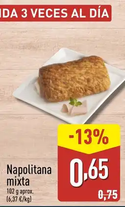 ALDI Napolitana mixta oferta