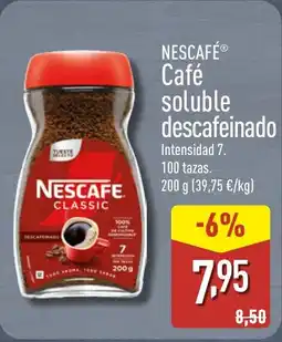 ALDI NESCAFÉ Café soluble descafeinado oferta