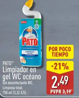 ALDI PATO Limpiador en gel WC océano oferta