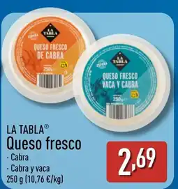 ALDI LA TABLA Queso fresco oferta