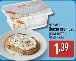 ALDI MILSANI Queso cremoso para untar oferta