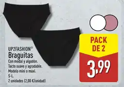 ALDI UP2FASHION Braguitas oferta