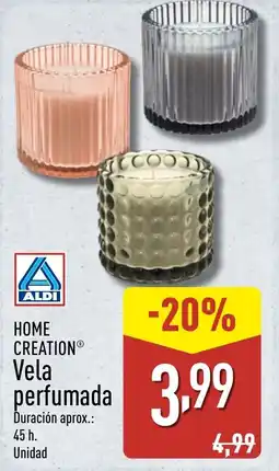ALDI HOME CREATION Vela perfumada oferta