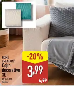 ALDI HOME CREATION Cojín decorativo 3D oferta