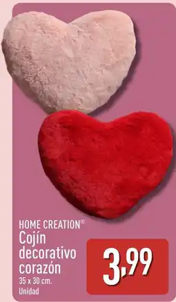 ALDI HOME CREATION Cojín decorativo corazón oferta