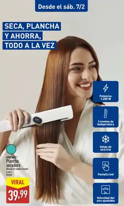 ALDI AMBIANO Plancha secadora oferta