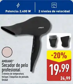 ALDI AMBIANO Secador de pelo profesional oferta