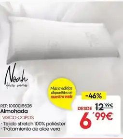 Embargos a lo bestia NOAH Almohada Visco copos oferta