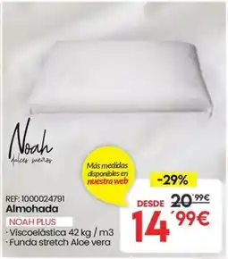 Embargos a lo bestia Almohada noah plus oferta