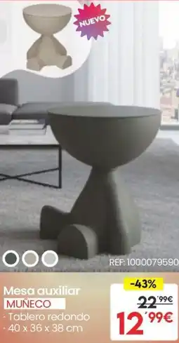 Embargos a lo bestia Mesa auxiliar muñeco oferta