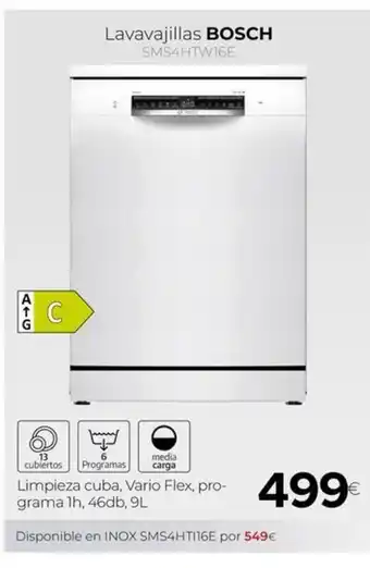 Tien 21 BOSCH Lavavajillas SMS4HTW16E oferta