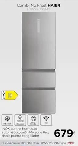 Tien 21 HAIER Combi No Frost HTW5618DNMG oferta