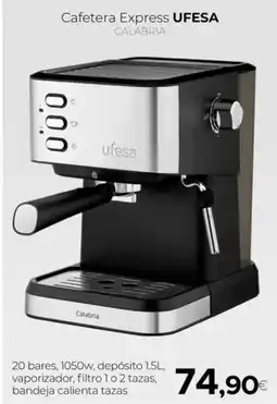 Tien 21 UFESA Cafetera express calabria oferta