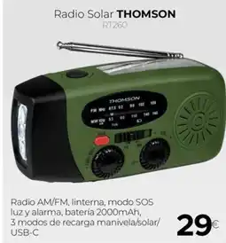 Tien 21 THOMSON Radio Solar RT260 oferta