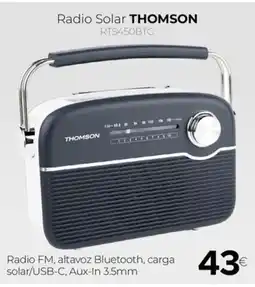 Tien 21 THOMSON Radio Solar RTS450BTG oferta