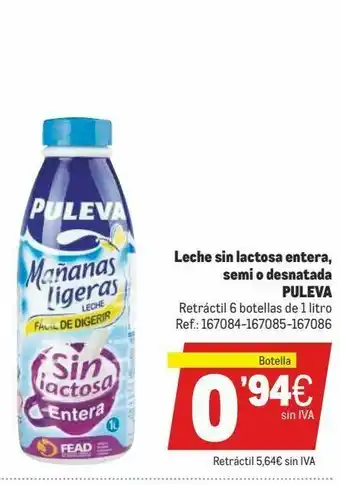 Makro Leche sin lactosa puleva oferta