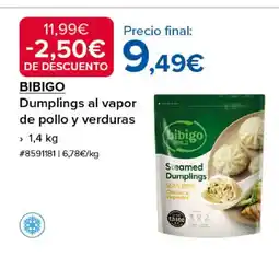 Costco BIBIGO Dumplings al vapor de pollo y verduras oferta