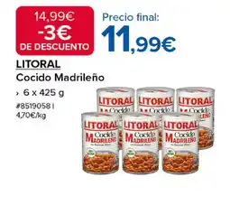 Costco LITORAL Cocido Madrileño oferta