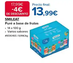 Costco SMILEAT Puré a base de frutas oferta