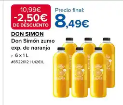 Costco DON SIMON zumo exp. de naranja oferta