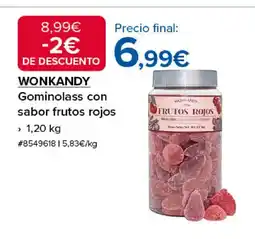 Costco WONKANDY Gominolass con sabor frutos rojos oferta
