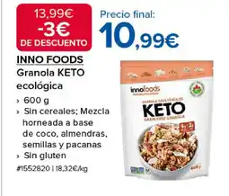 Costco INNO FOODS Granola KETO ecológica oferta