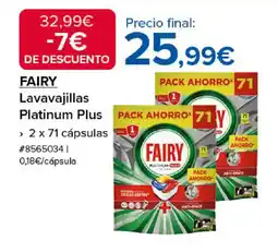 Costco FAIRY Lavavajillas Platinum Plus oferta