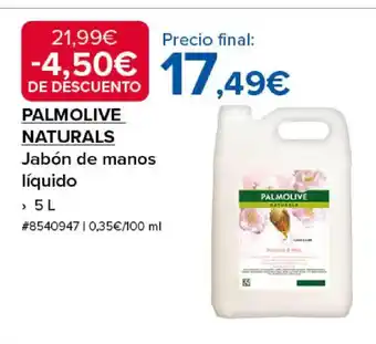Costco PALMOLIVE NATURALS Jabón de manos líquido oferta