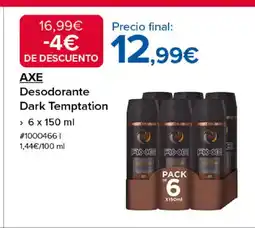 Costco AXE Desodorante Dark Temptation oferta