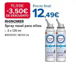 Costco RHINOMER Spray nasal para niños oferta