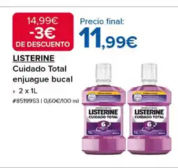 Costco LISTERINE Cuidado Total enjuague bucal oferta